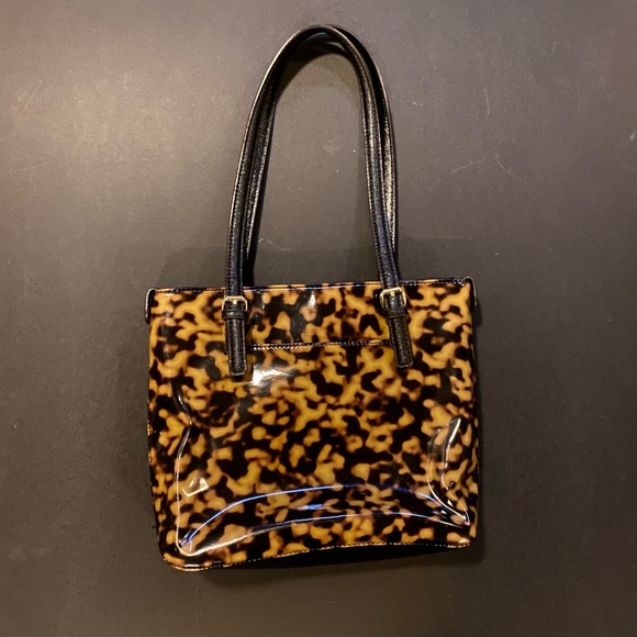 Anne Klein Tortoise Shell Tote - Picture 2 of 8